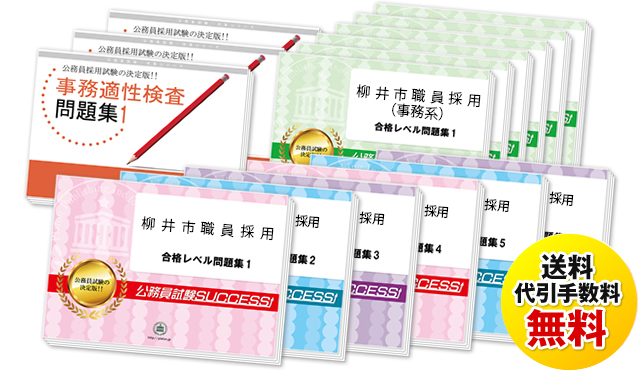柳井市職員採用試験過去の受験データに基づく合格セットは送料＆代引手数料無料