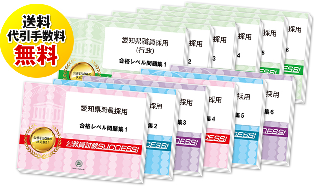 愛知県職員採用試験過去の受験データに基づく合格セットは送料＆代引手数料無料